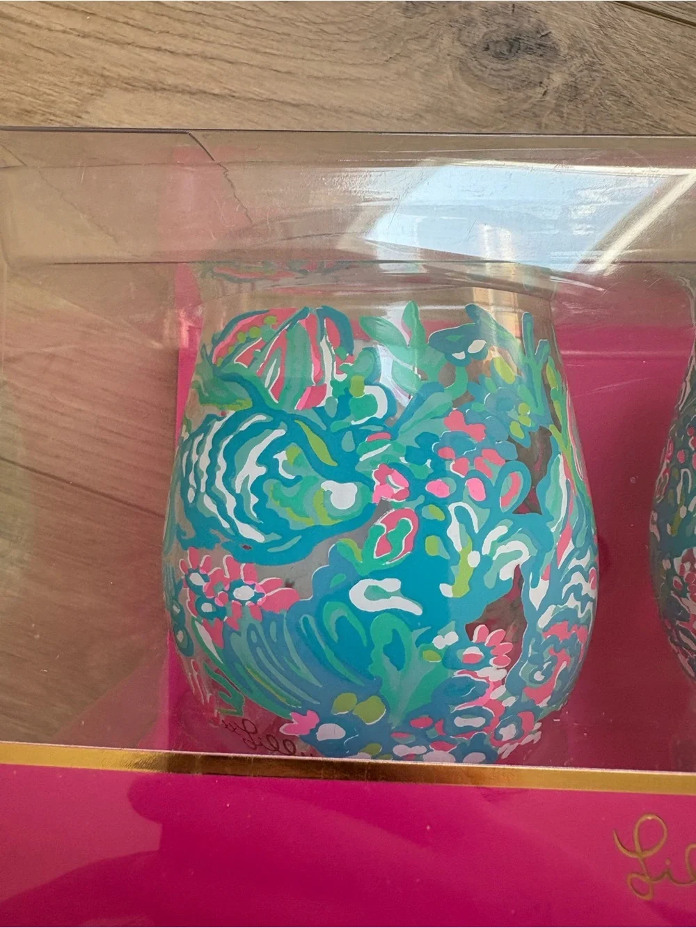 Lilly Pulitzer Acrylic Wine Glass Set